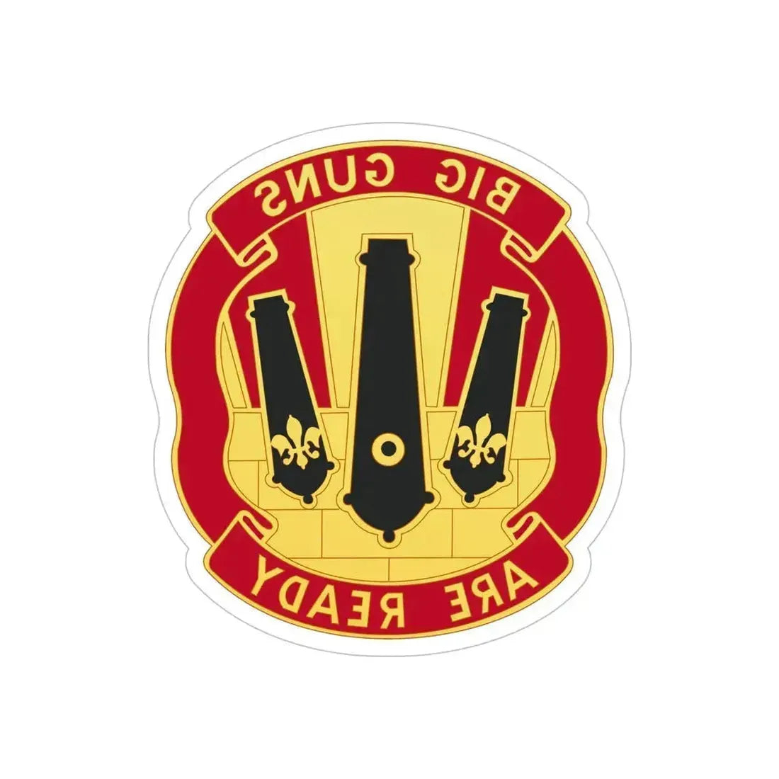 52nd Artillery Group (U.S. Army) REVERSE PRINT Transparent Die-Cut STICKER - The Sticker Space