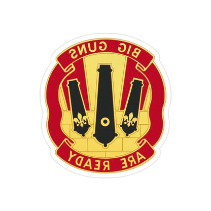 52nd Artillery Group (U.S. Army) REVERSE PRINT Transparent Die-Cut STICKER - The Sticker Space