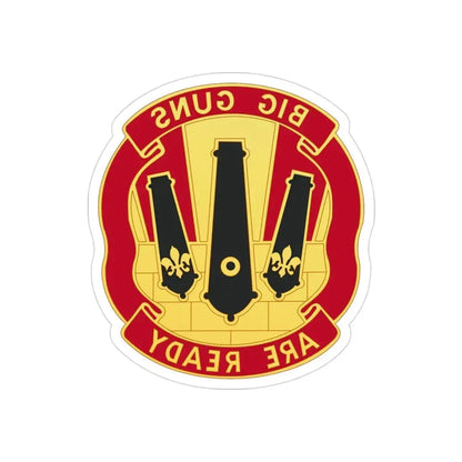 52nd Artillery Group (U.S. Army) REVERSE PRINT Transparent Die-Cut STICKER - The Sticker Space