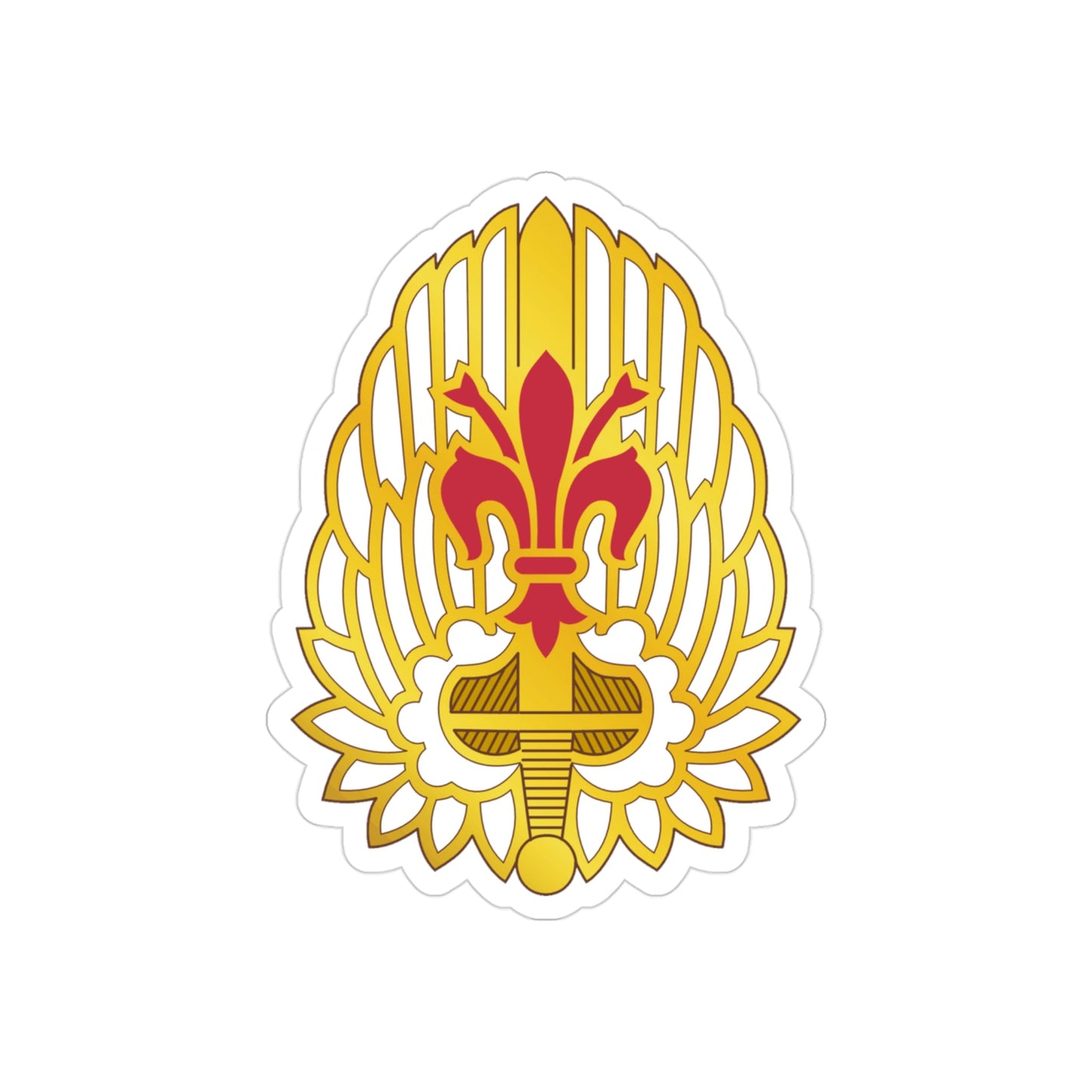 52nd Aviation Regiment (U.S. Army) REVERSE PRINT Transparent STICKER-3" × 3"-The Sticker Space