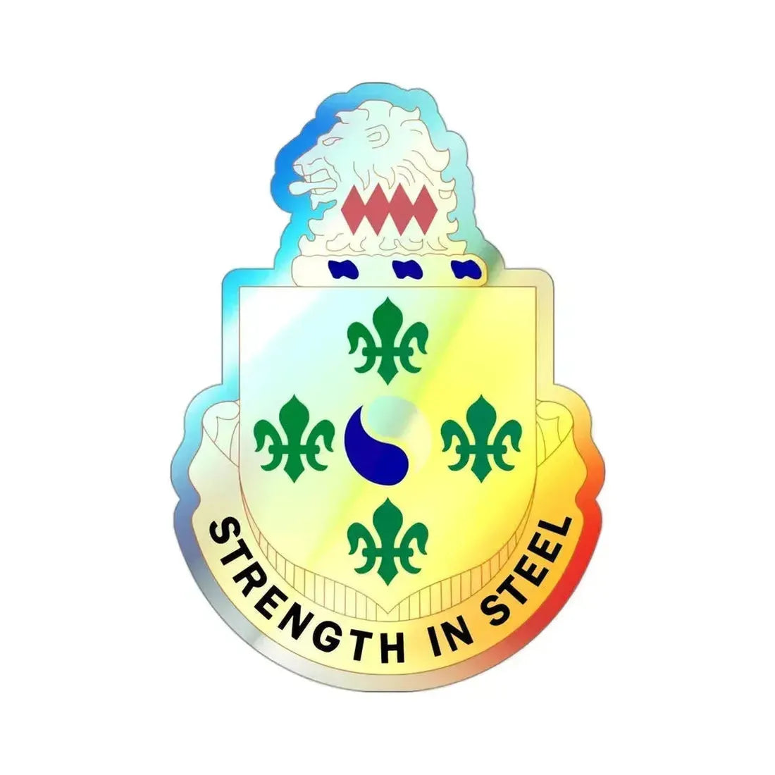 53 Armor Regiment (U.S. Army) Holographic STICKER Die-Cut Vinyl Decal 3 Inch Holographic - The Sticker Space