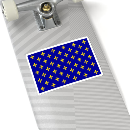 Flag of France XII-XIII type 2 (France) STICKER Vinyl Kiss-Cut Decal