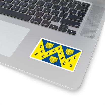Flag of Shropshire (England) STICKER Vinyl Kiss-Cut Decal