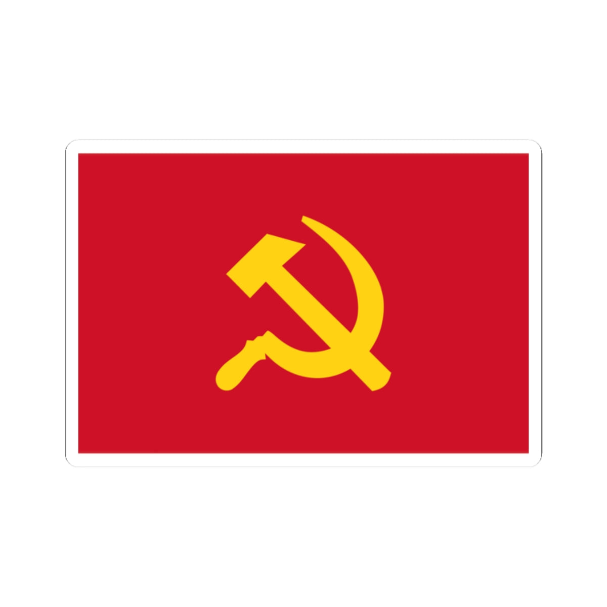 Flag of the Communist Party of the Philippines alternative II (Philippines) STICKER Vinyl Kiss-Cut Decal