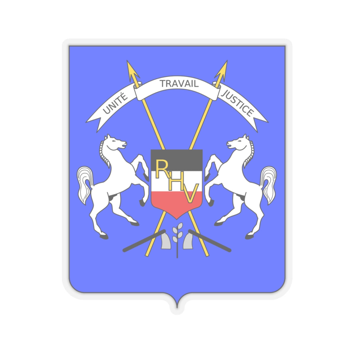 Coat of arms of Upper Volta - STICKER Vinyl Kiss-Cut Decal