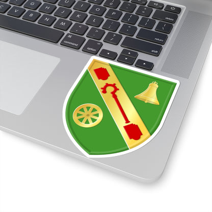 Achlum wapen (Netherlands) (Coat of Arms) STICKER Vinyl Kiss-Cut Decal