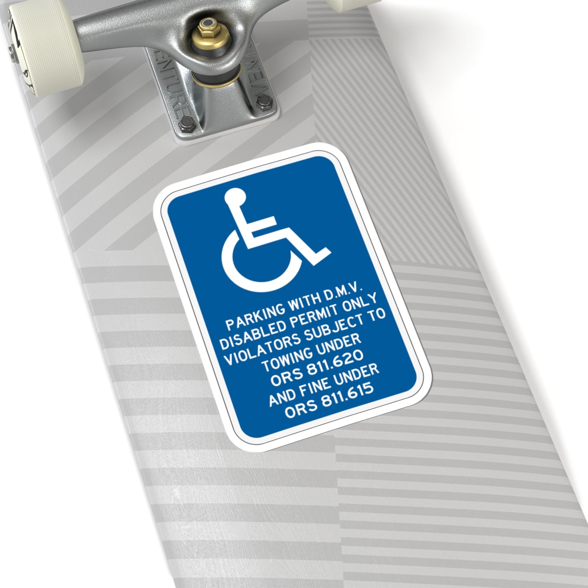 PBOT Road sign P4065 (Oregon) (Road Sign) STICKER Vinyl Kiss-Cut Decal
