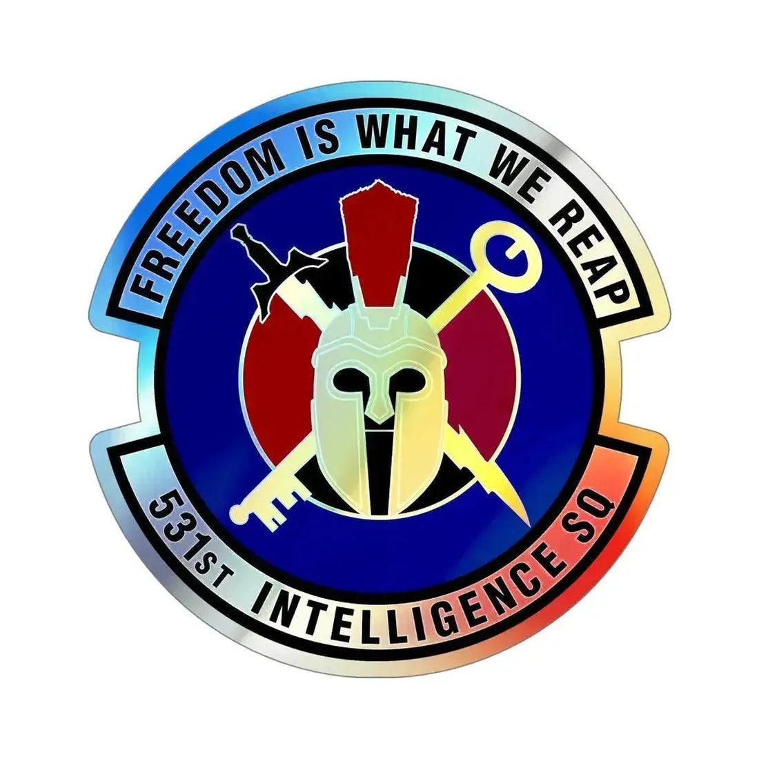 531 Intelligence Squadron ACC (U.S. Air Force) Holographic STICKER Die-Cut Vinyl Decal 5 Inch Holographic - The Sticker Space