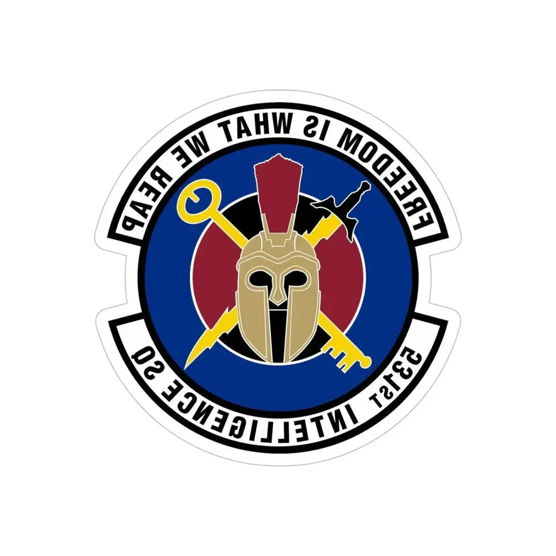 531 Intelligence Squadron ACC (U.S. Air Force) REVERSE PRINT Transparent Die-Cut STICKER - The Sticker Space
