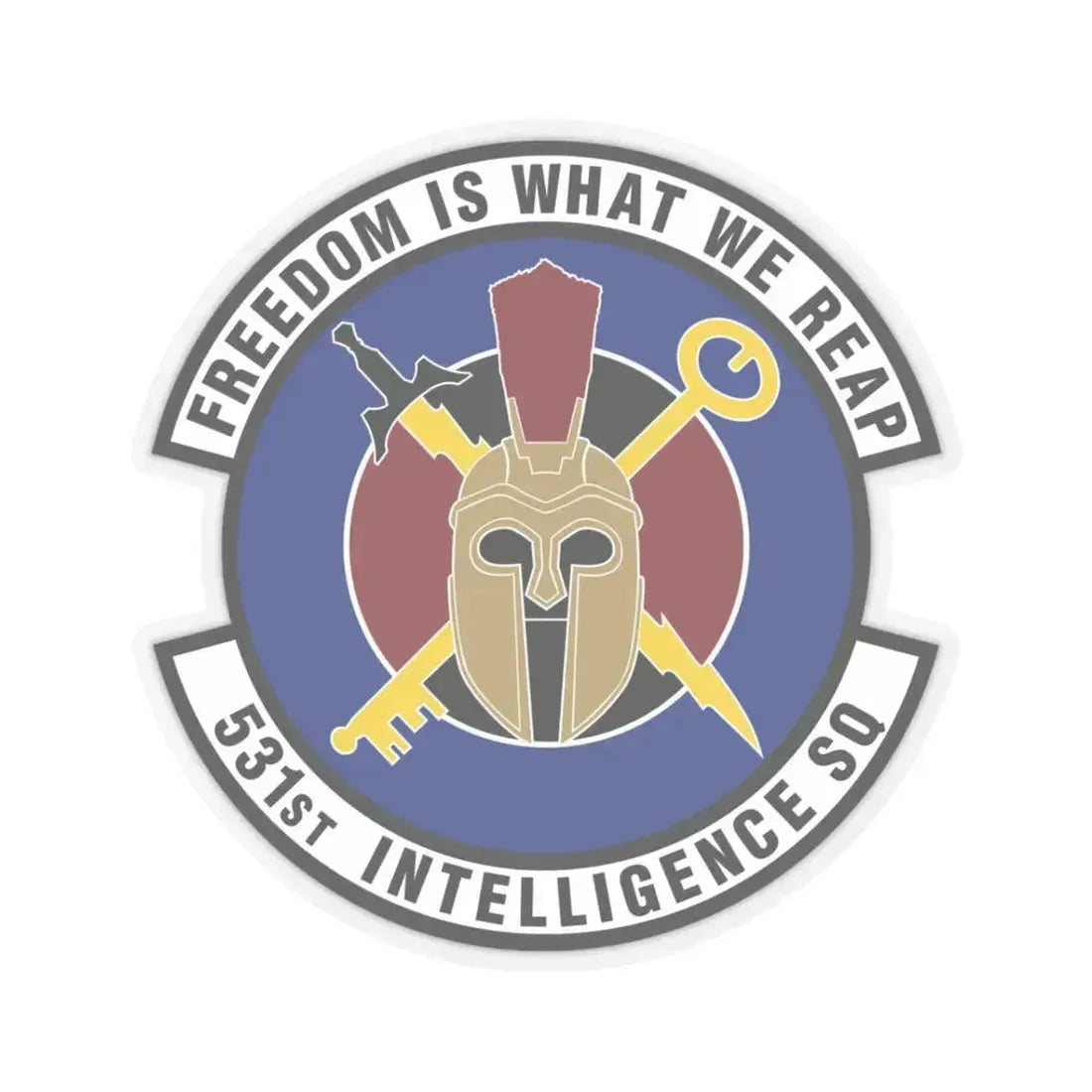 531 Intelligence Squadron ACC (U.S. Air Force) STICKER Vinyl Kiss-Cut Decal 3 Inch Transparent - The Sticker Space