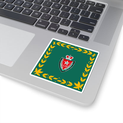 Flag of the DGSN (Morocco) STICKER Vinyl Kiss-Cut Decal
