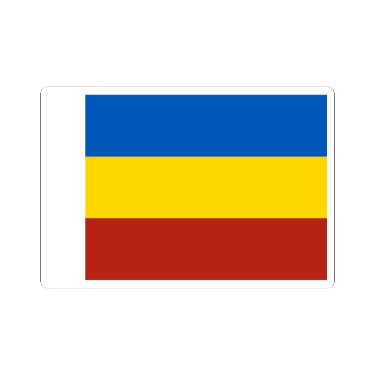 Flag of Rostov Oblast (Russia) STICKER Vinyl Kiss-Cut Decal
