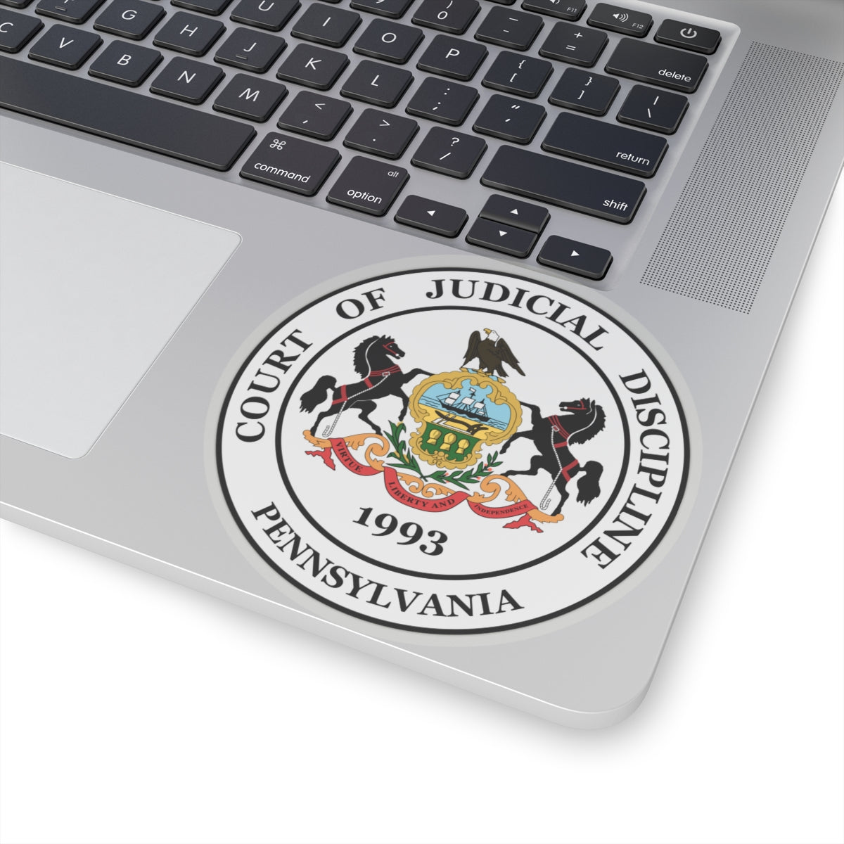 Seal of the Pennsylvania Court of Judicial Discipline - STICKER Vinyl Kiss-Cut Decal