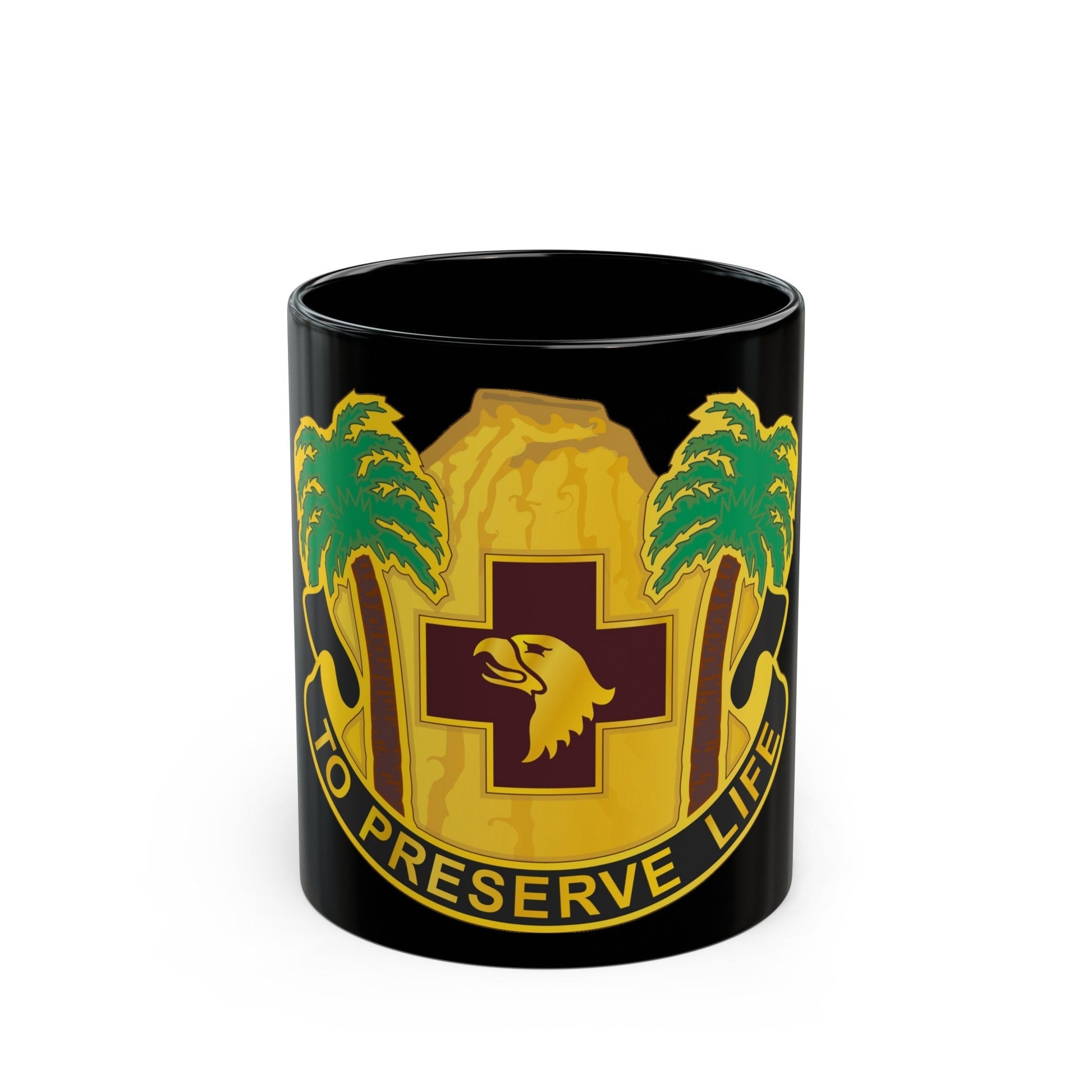 531st Hospital Center (U.S. Army) Black Coffee Mug-11oz-The Sticker Space