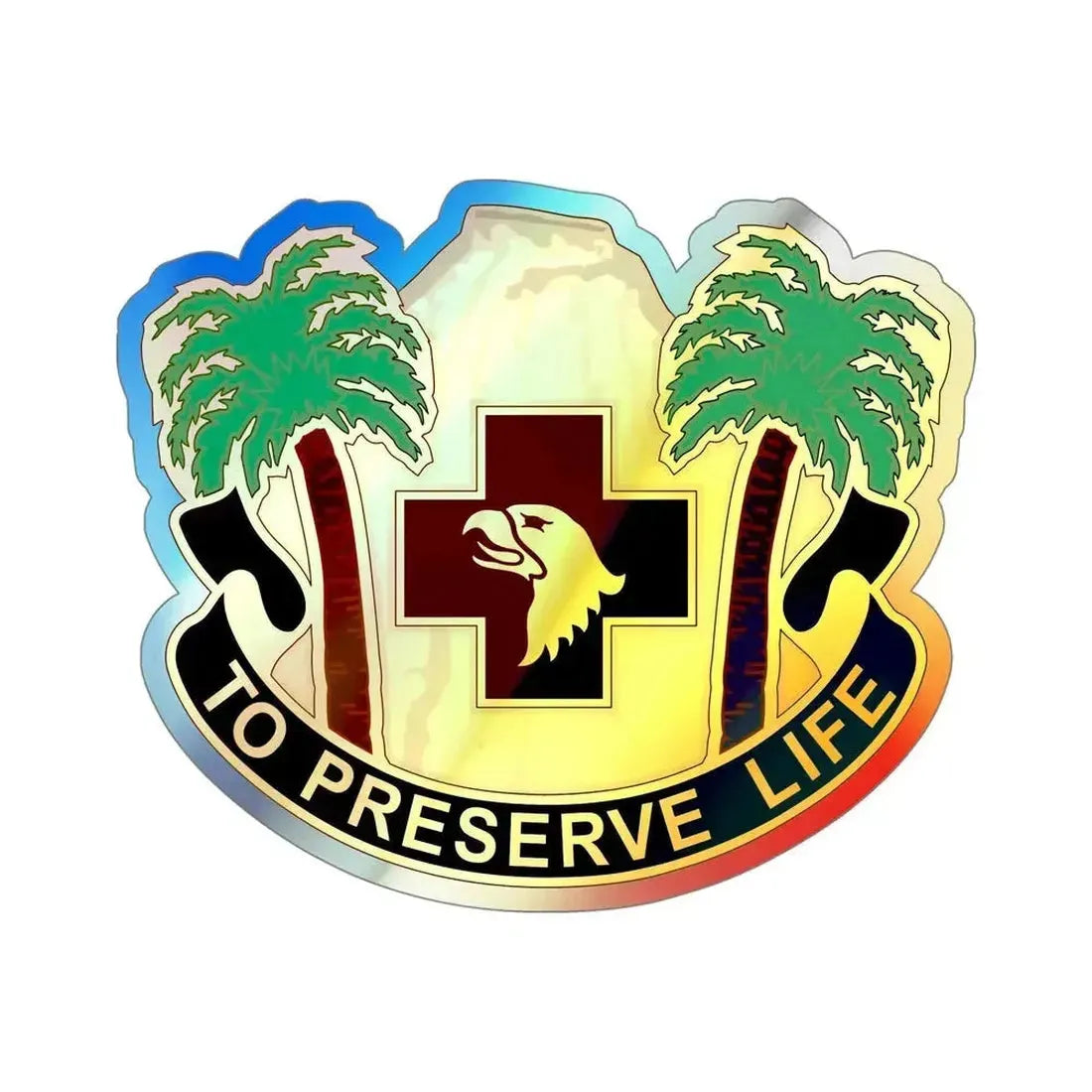 531st Hospital Center (U.S. Army) Holographic STICKER Die-Cut Vinyl Decal 5 Inch Holographic - The Sticker Space