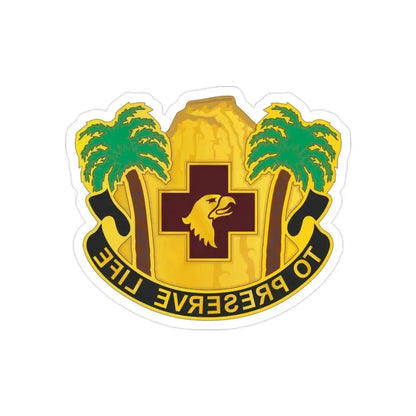 531st Hospital Center (U.S. Army) REVERSE PRINT Transparent Die-Cut STICKER 2 Inch Die-Cut Transparent - The Sticker Space