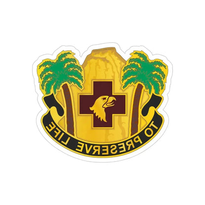 531st Hospital Center (U.S. Army) REVERSE PRINT Transparent Die-Cut STICKER - The Sticker Space