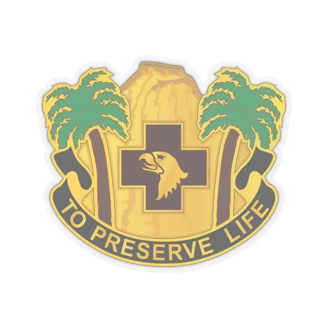 531st Hospital Center (U.S. Army) STICKER Vinyl Kiss-Cut Decal 4 Inch Transparent - The Sticker Space