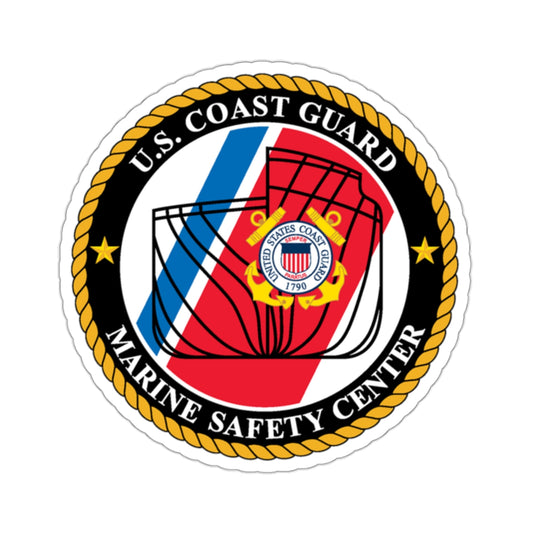 USCG MARINE SAFETY CENTER (U.S. Coast Guard) STICKER Vinyl Kiss-Cut Decal