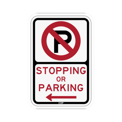 PBOT Road sign P1300L (Oregon) (Road Sign) STICKER Vinyl Kiss-Cut Decal