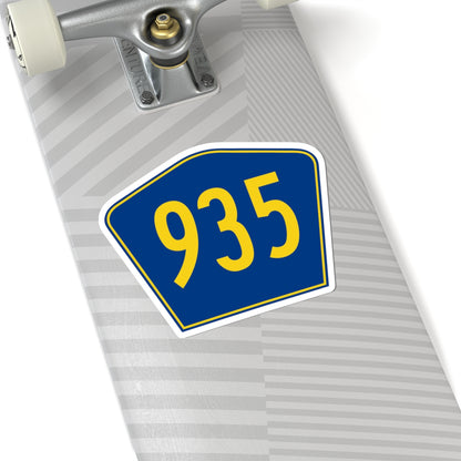 PR secondary 935 (Puerto Rico) (Road Sign) STICKER Vinyl Kiss-Cut Decal