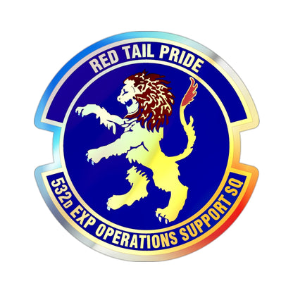 532d Expeditionary Operations Support Squadron (U.S. Air Force) Holographic STICKER Die-Cut Vinyl Decal-2 Inch-The Sticker Space