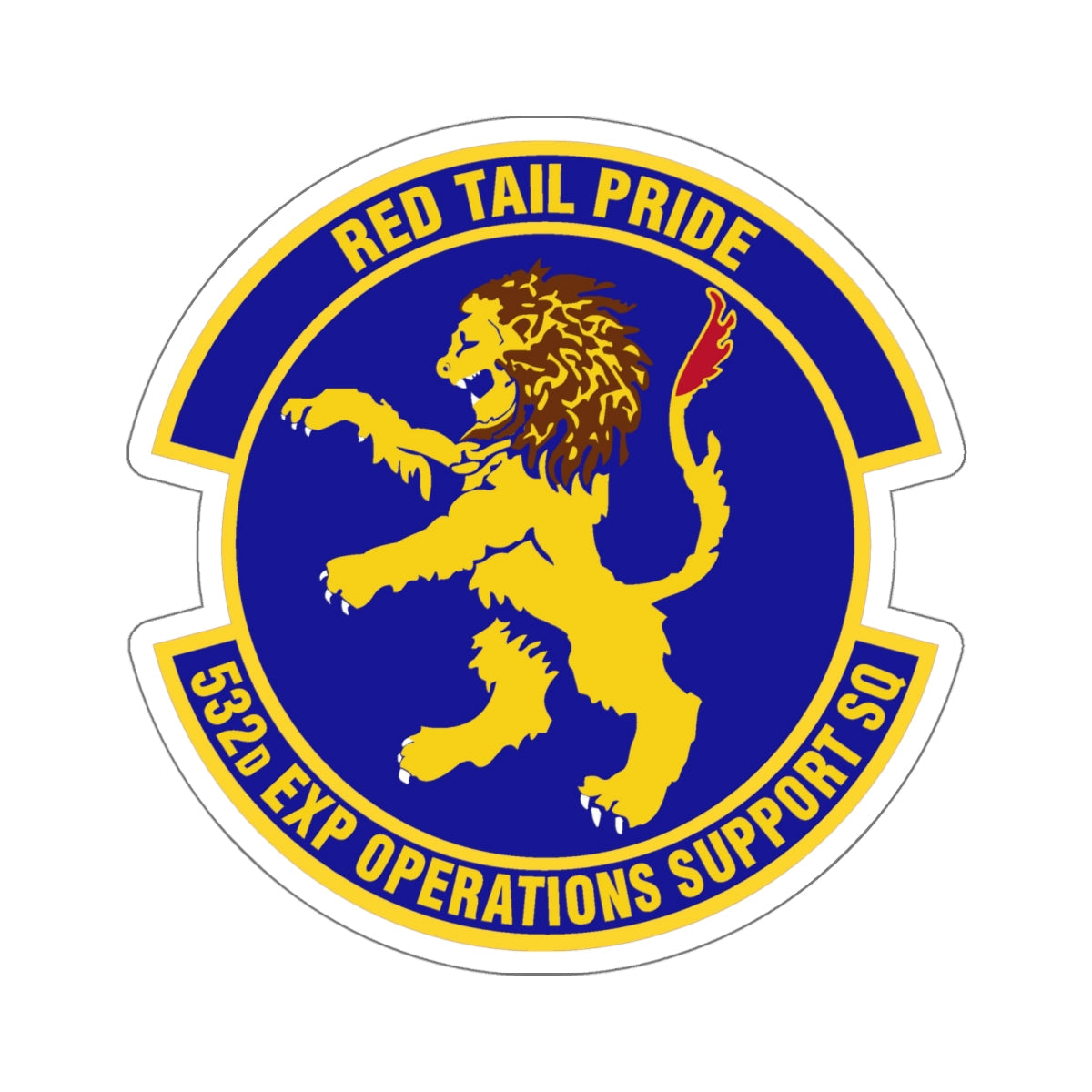 532d Expeditionary Operations Support Squadron (U.S. Air Force) STICKER Vinyl Die-Cut Decal-White-The Sticker Space