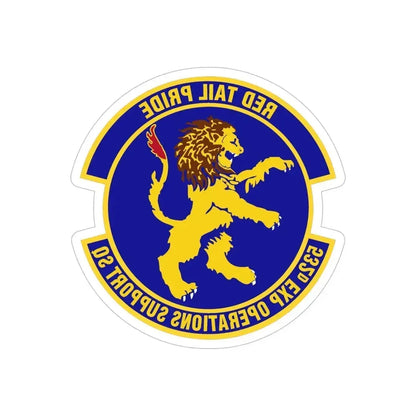 532d Expeditionary Operations Support Squadron (U.S. Air Force) REVERSE PRINT Transparent Die-Cut STICKER 5 Inch Die-Cut Transparent - The Sticker Space