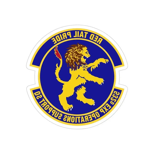 532d Expeditionary Operations Support Squadron (U.S. Air Force) REVERSE PRINT Transparent Die-Cut STICKER 6 Inch Die-Cut Transparent - The Sticker Space
