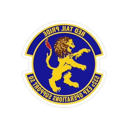 532d Expeditionary Operations Support Squadron (U.S. Air Force) REVERSE PRINT Transparent Die-Cut STICKER - The Sticker Space