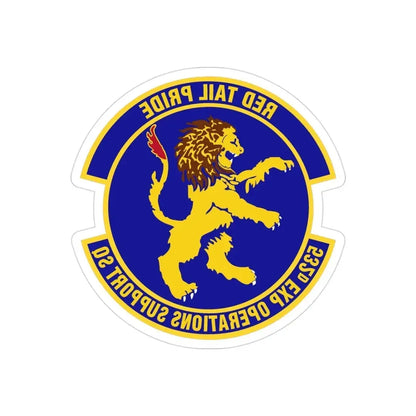 532d Expeditionary Operations Support Squadron (U.S. Air Force) REVERSE PRINT Transparent Die-Cut STICKER - The Sticker Space