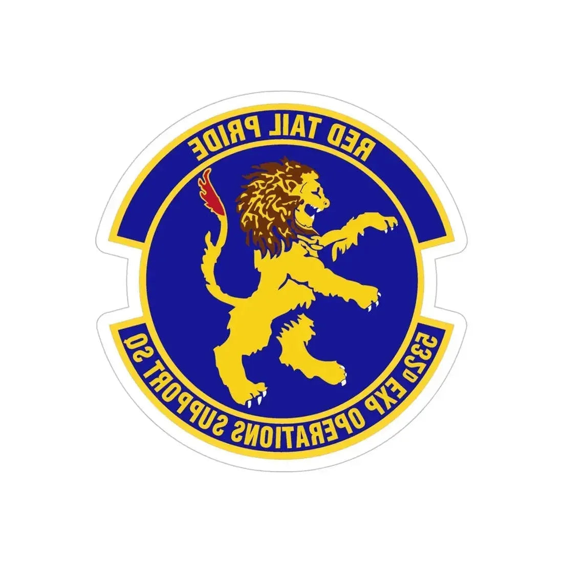 532d Expeditionary Operations Support Squadron (U.S. Air Force) REVERSE PRINT Transparent Die-Cut STICKER - The Sticker Space