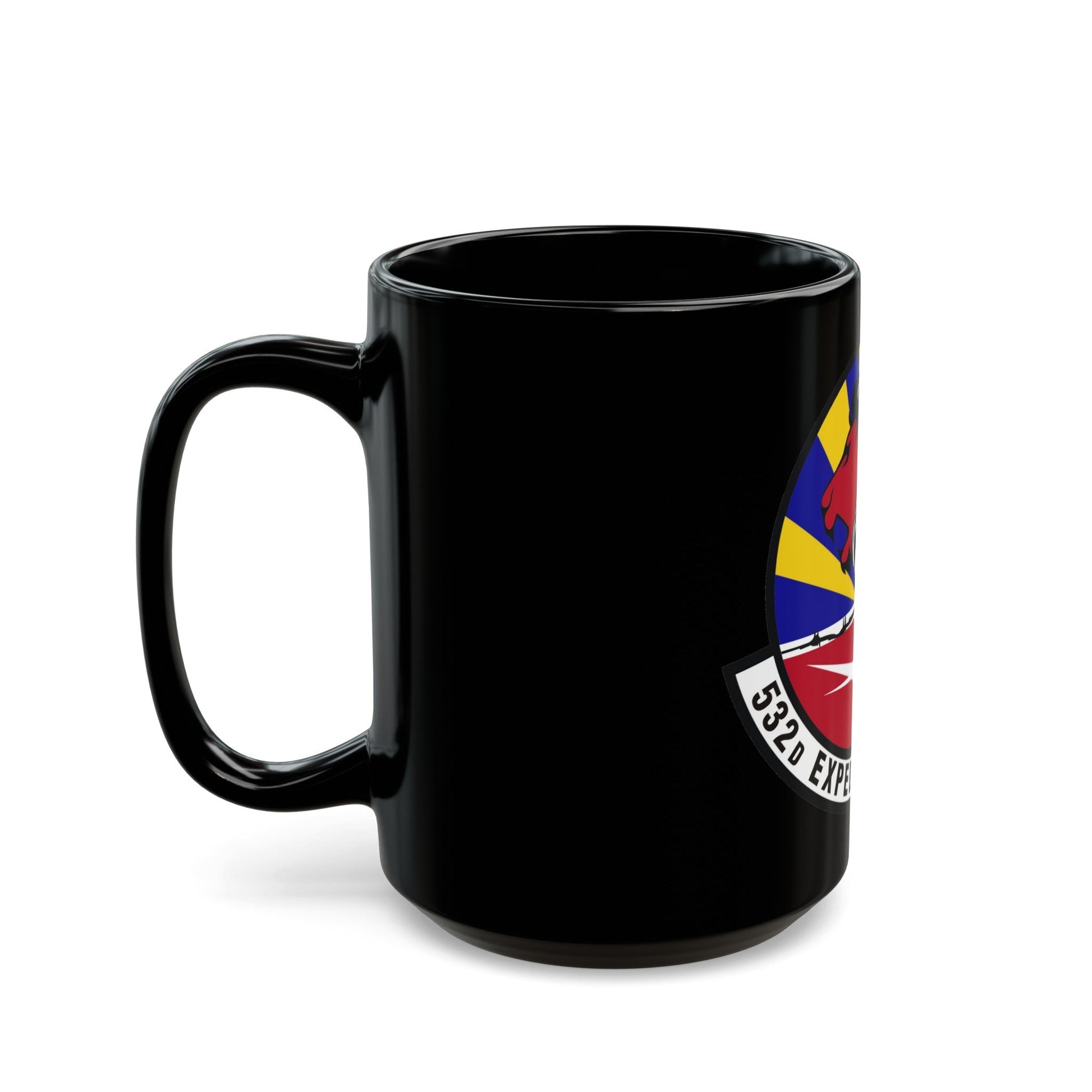 532d Expeditionary Security Forces Squadron (U.S. Air Force) Black Coffee Mug-The Sticker Space