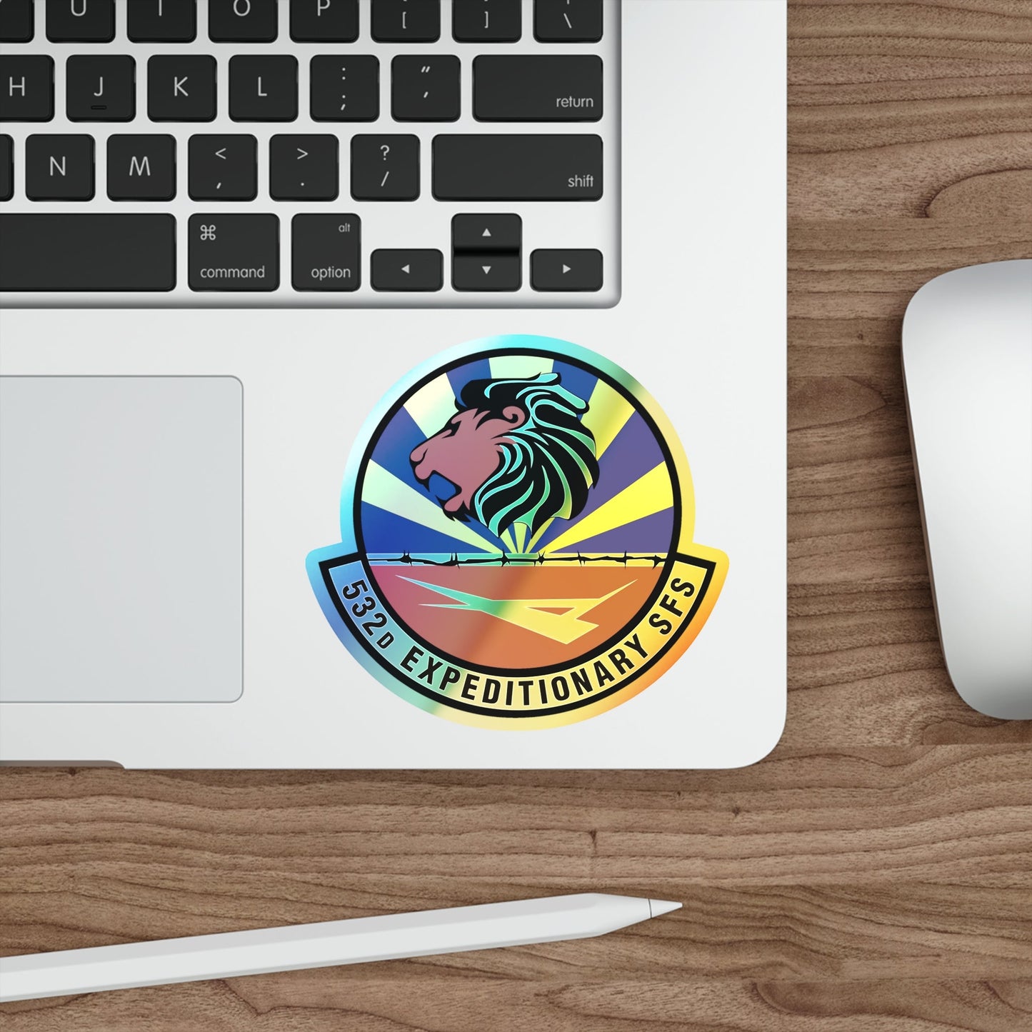 532d Expeditionary Security Forces Squadron (U.S. Air Force) Holographic STICKER Die-Cut Vinyl Decal-The Sticker Space