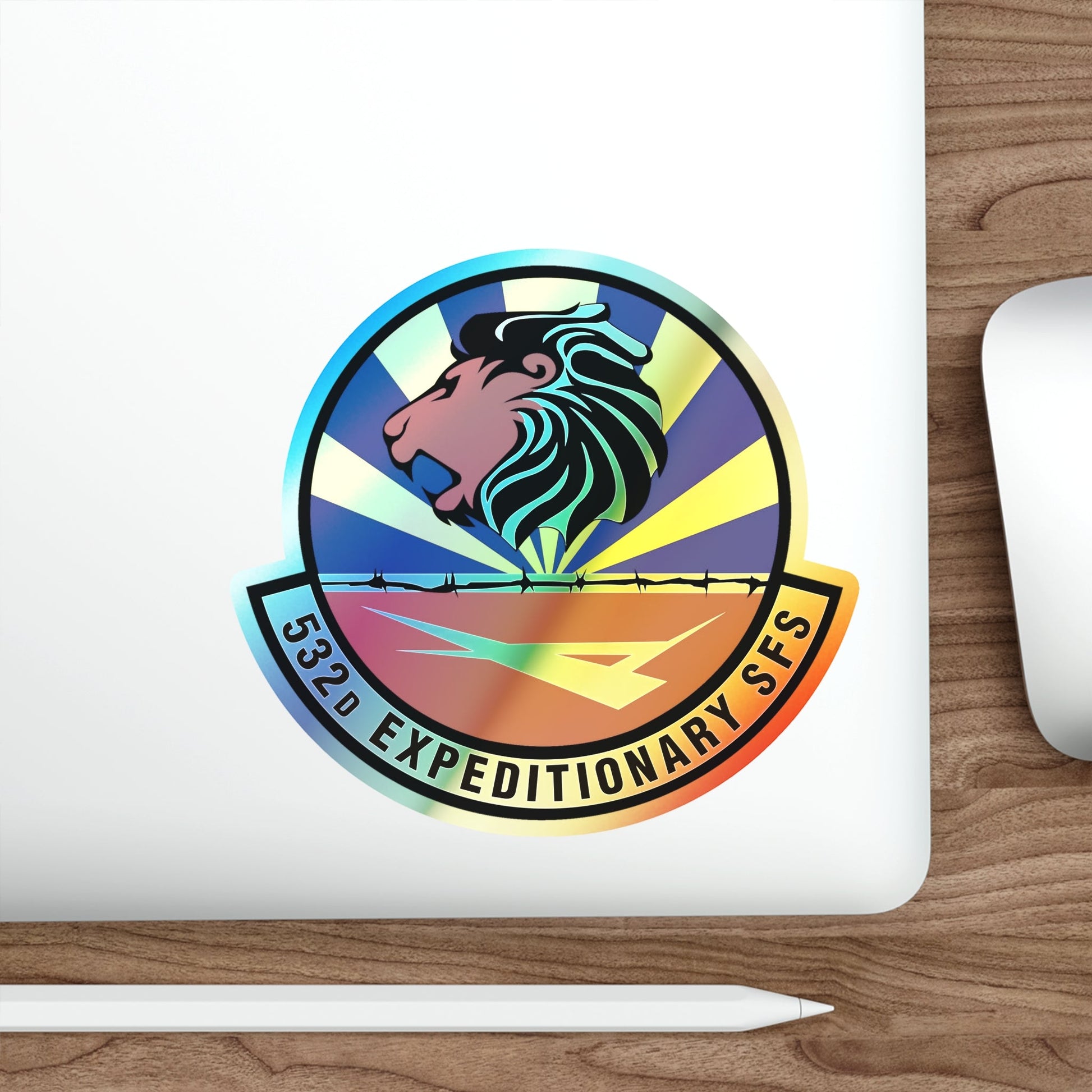 532d Expeditionary Security Forces Squadron (U.S. Air Force) Holographic STICKER Die-Cut Vinyl Decal-The Sticker Space