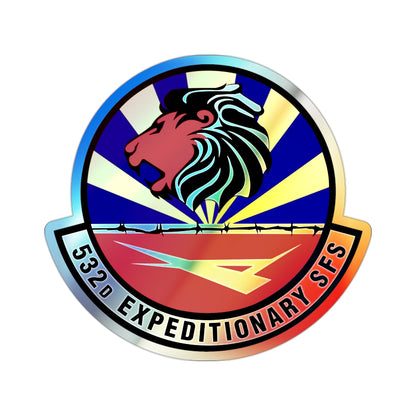 532d Expeditionary Security Forces Squadron (U.S. Air Force) Holographic STICKER Die-Cut Vinyl Decal-2 Inch-The Sticker Space