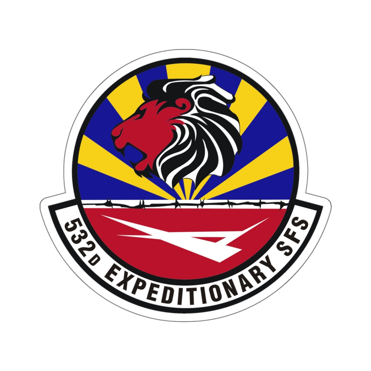 532d Expeditionary Security Forces Squadron (U.S. Air Force) STICKER Vinyl Die-Cut Decal-White-The Sticker Space