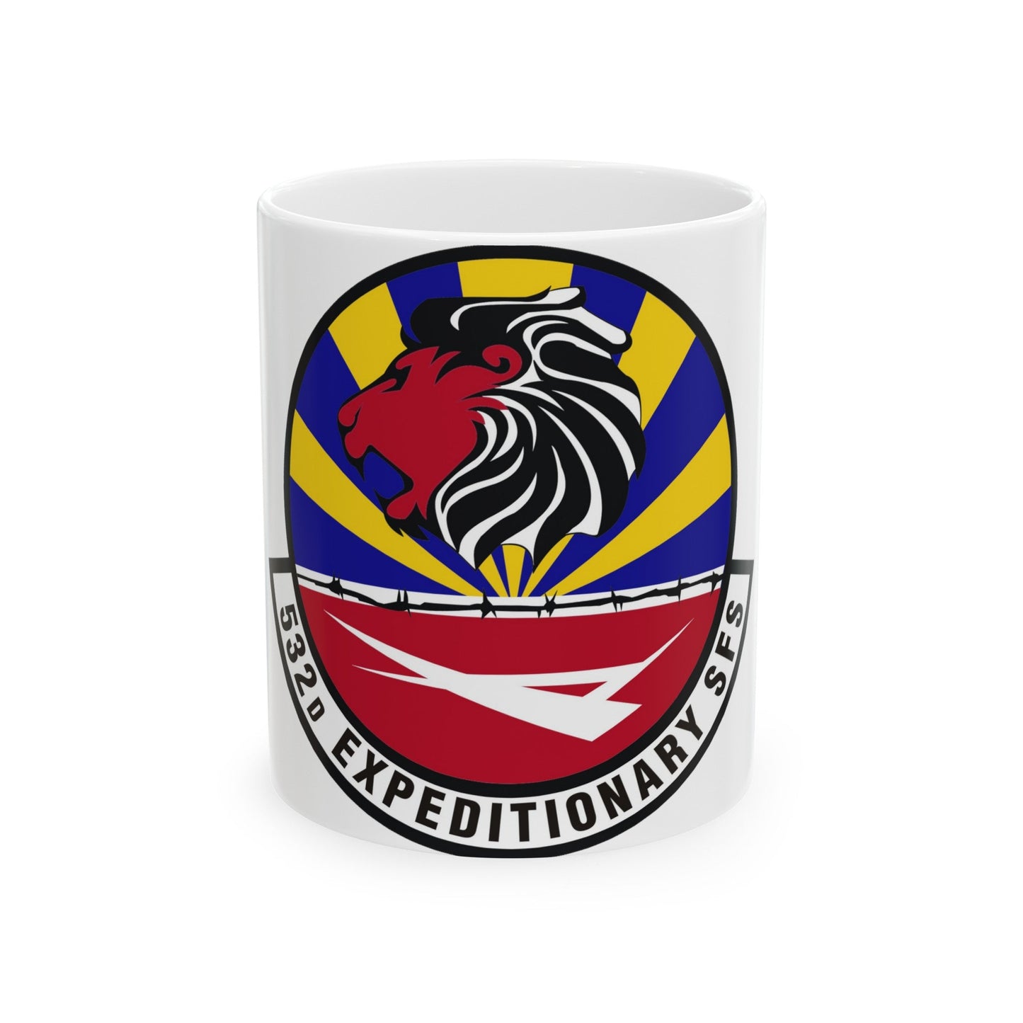 532d Expeditionary Security Forces Squadron (U.S. Air Force) White Coffee Mug-11oz-The Sticker Space