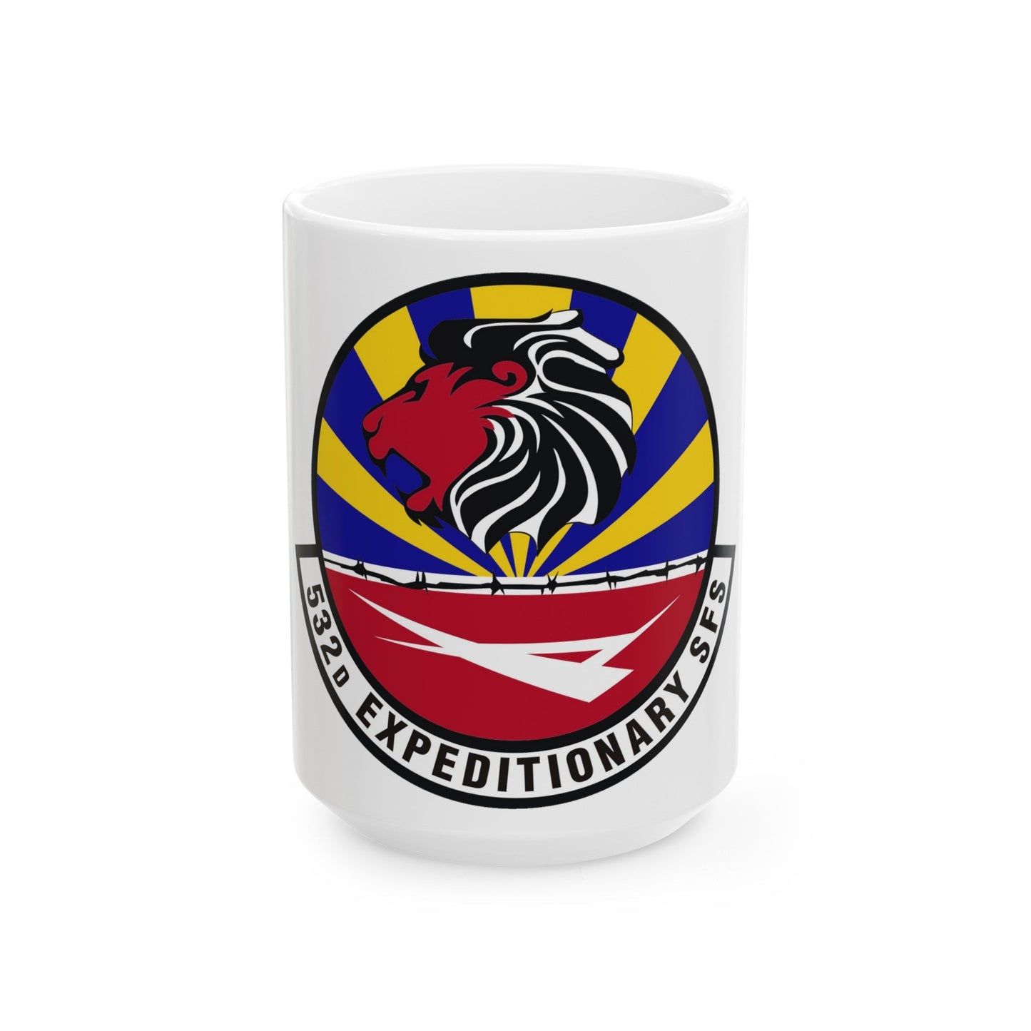 532d Expeditionary Security Forces Squadron (U.S. Air Force) White Coffee Mug-15oz-The Sticker Space