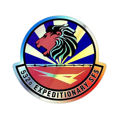 532d Expeditionary Security Forces Squadron (U.S. Air Force) Holographic STICKER Die-Cut Vinyl Decal - The Sticker Space