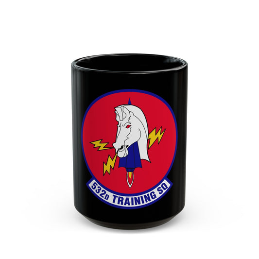 532d Training Squadron (U.S. Air Force) Black Coffee Mug-15oz-The Sticker Space