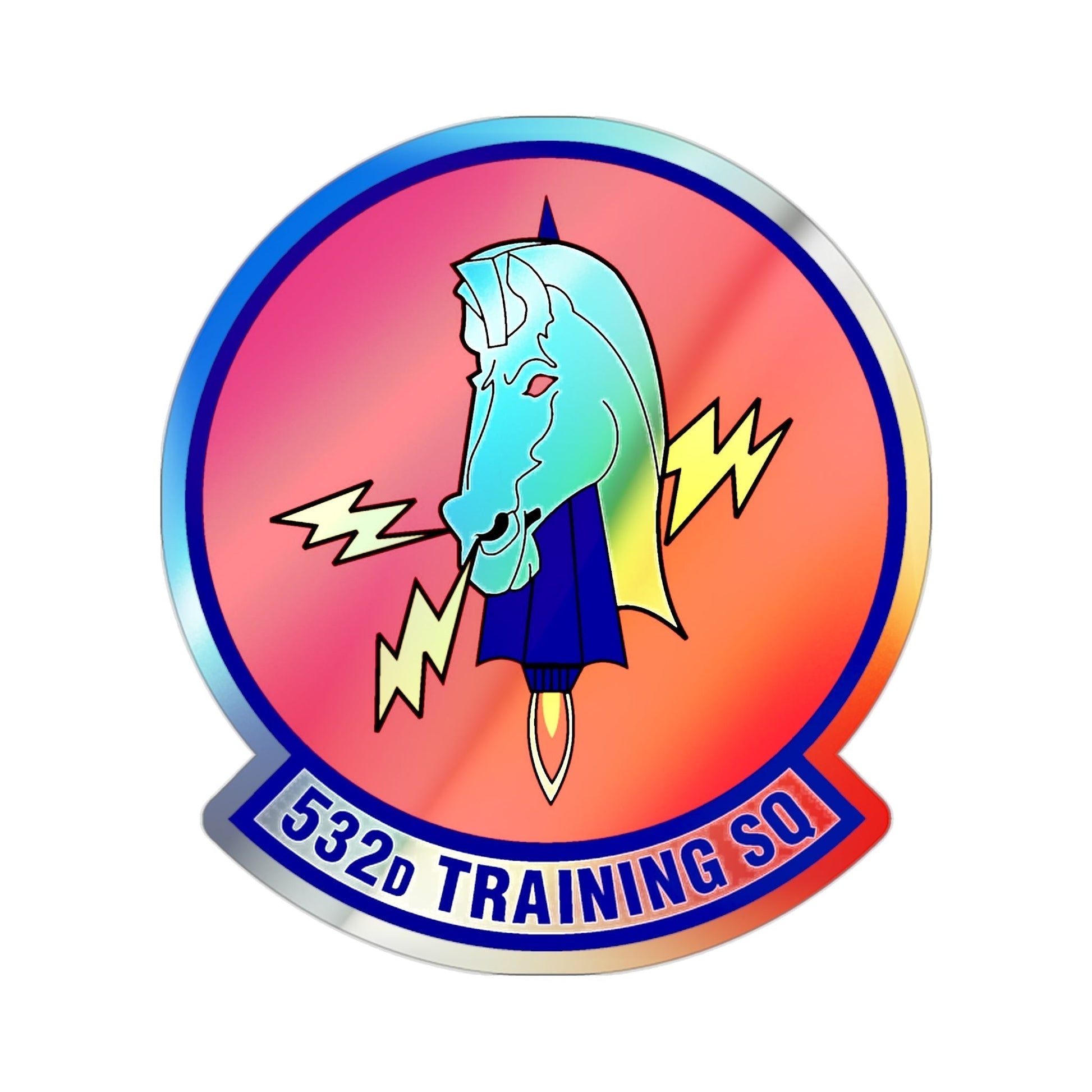 532d Training Squadron (U.S. Air Force) Holographic STICKER Die-Cut Vinyl Decal-2 Inch-The Sticker Space