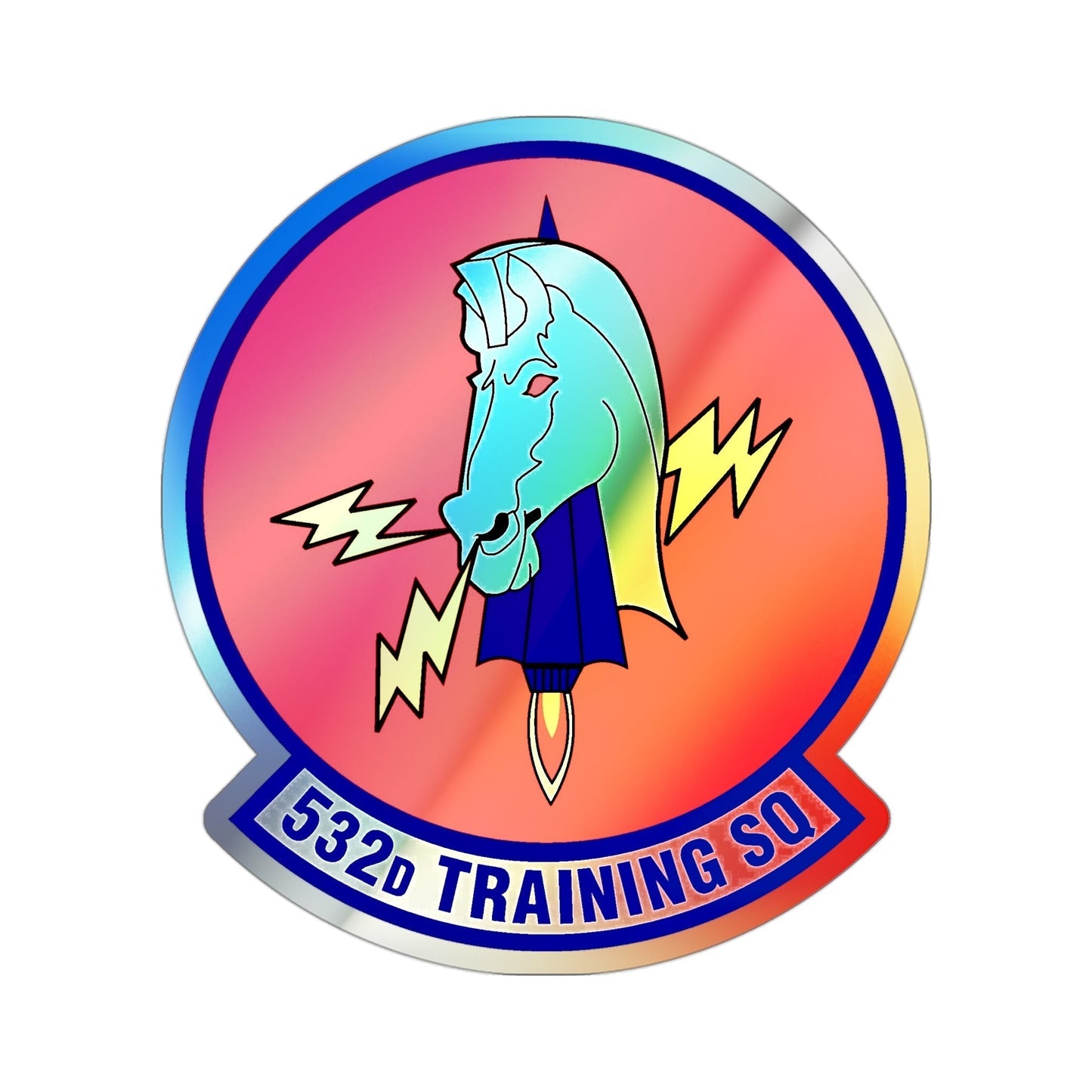 532d Training Squadron (U.S. Air Force) Holographic STICKER Die-Cut Vinyl Decal-3 Inch-The Sticker Space