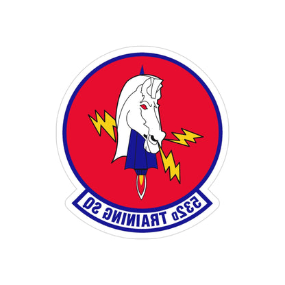 532d Training Squadron (U.S. Air Force) REVERSE PRINT Transparent STICKER-3" × 3"-The Sticker Space