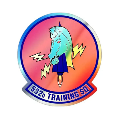 532d Training Squadron (U.S. Air Force) Holographic STICKER Die-Cut Vinyl Decal 2 Inch Holographic - The Sticker Space