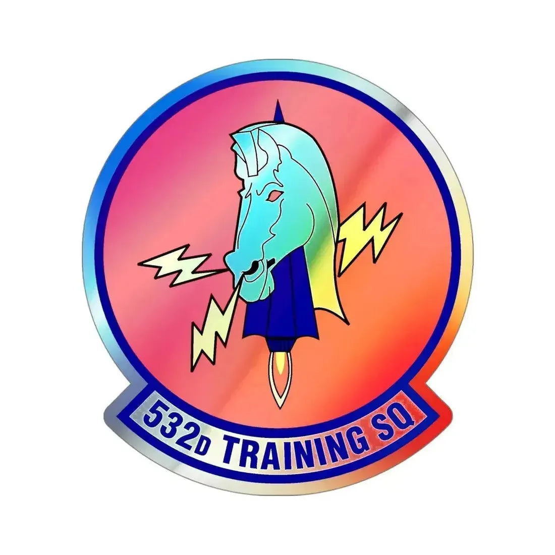 532d Training Squadron (U.S. Air Force) Holographic STICKER Die-Cut Vinyl Decal 4 Inch Holographic - The Sticker Space