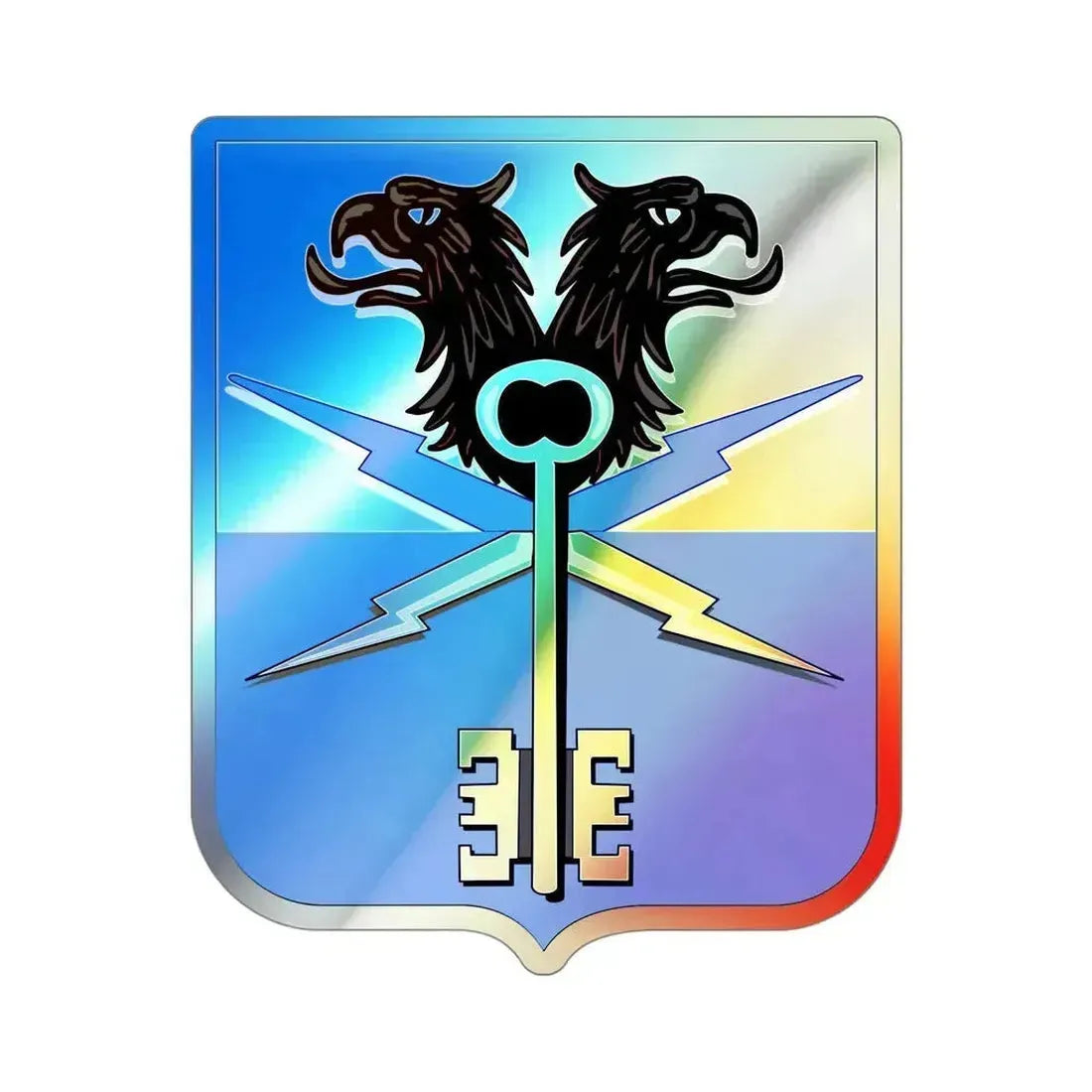 533 Military Intelligence Battalion 2 (U.S. Army) Holographic STICKER Die-Cut Vinyl Decal 4 Inch Holographic - The Sticker Space