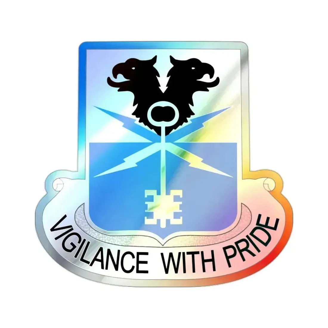 533 Military Intelligence Battalion (U.S. Army) Holographic STICKER Die-Cut Vinyl Decal 2 Inch Holographic - The Sticker Space