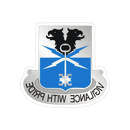 533 Military Intelligence Battalion (U.S. Army) REVERSE PRINT Transparent Die-Cut STICKER 2 Inch Die-Cut Transparent - The Sticker Space