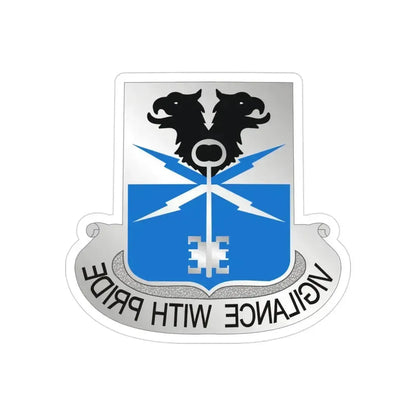 533 Military Intelligence Battalion (U.S. Army) REVERSE PRINT Transparent Die-Cut STICKER 3 Inch Die-Cut Transparent - The Sticker Space